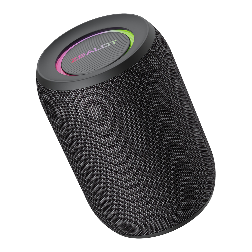 Zealot-S32PRO Powerful Bluetooth Speaker, Bass Wireless, LED Light, Outdoor Speakers, Subwoofer, Waterproof Sound Box Support Black