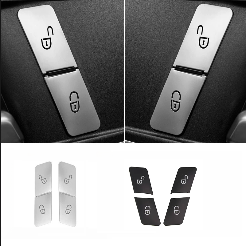 1 Set Car Door Lock Unlock Switch Button Cover For Mercedes For Benz C Class W204 20072014 For E Class W212 20102015 ( 4 Door)