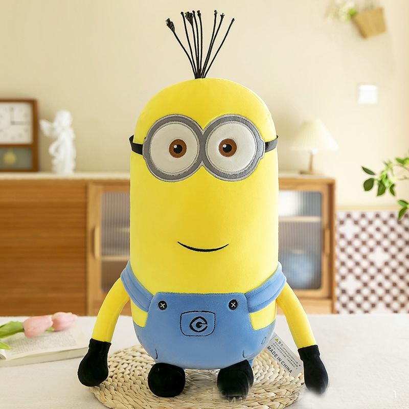 Cute Minions Movie Periphery Yellow Plush Bob Plush Stewart Plush Toy Jeans Plush Doll Pillow Decoration Kids Birthday Gift