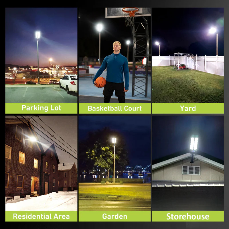 2 Pack Solar Street Light Outdoor, 4000W LED Solar Powered Flood Light with Remote Control, Motion Sensor Dusk to Dawn Security Lighting, IP66 Waterproof for Yard Driveway Garden Deck Garage