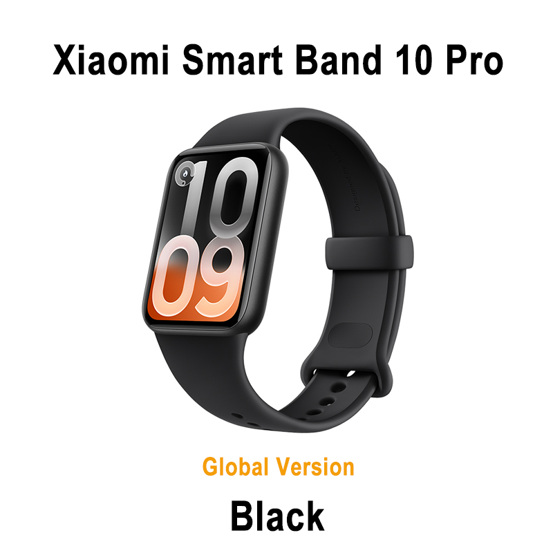 Original Global Version Xiaomi Smart Band 10 Pro Smartband 1.74" Display GPS Blood Oxygen Sport Smart Watch Bracelets Mi Band GL Black / China Mainland
