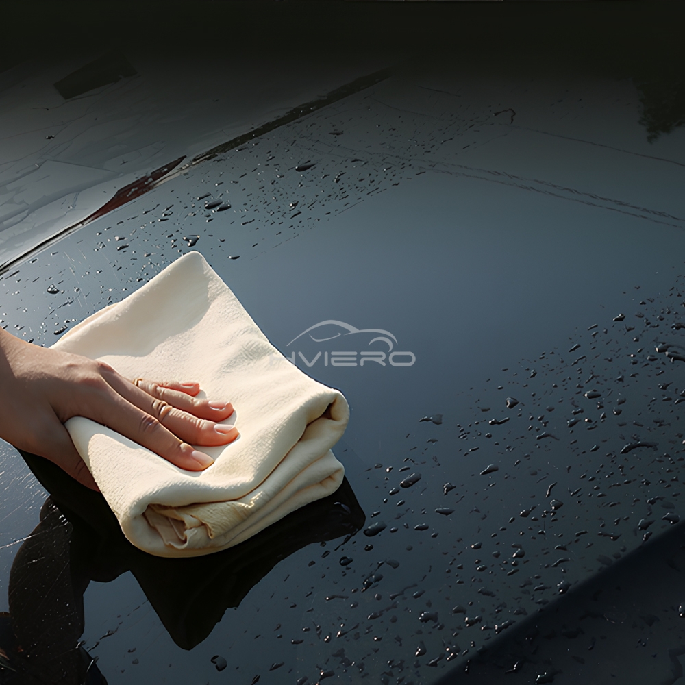 40X70cm Free Shape Cleaning Genuine Leather Cloth Car Auto Home Care Motorcycle Natural Drying Chamois Approx Water Absorption