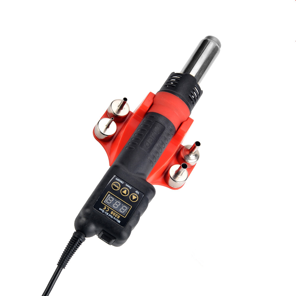 JCD 750W Micro Heat Gun Rework Soldering Air Station LCD Digital Hair Dryer 220V 110V For BGA SMD Hot Air Soldering Tools 8208 heat gun1 / V US PLUG / United States