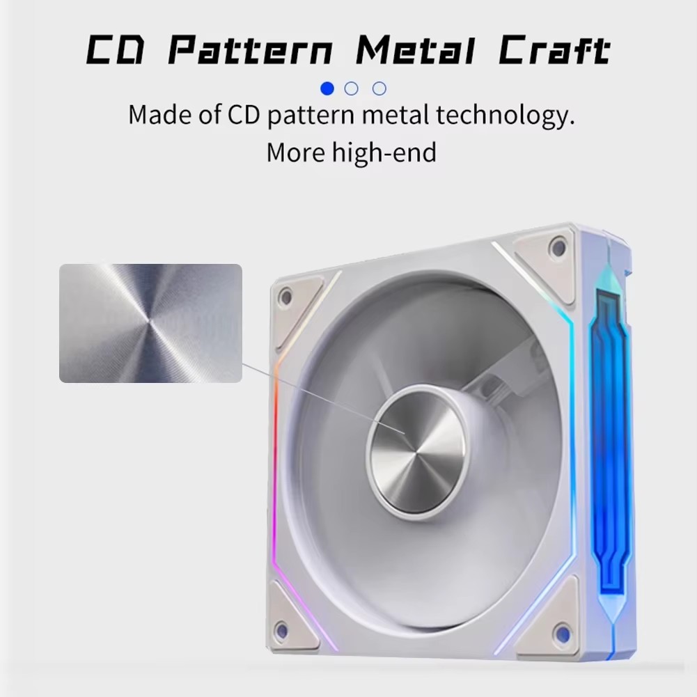 ICE Whale Prism 4RS ARGB PC Case Fan 120mm Infinity Mirror Design Motherboard Lighting Sync 4PIN PWM CPU Cooler Fan Ventilador