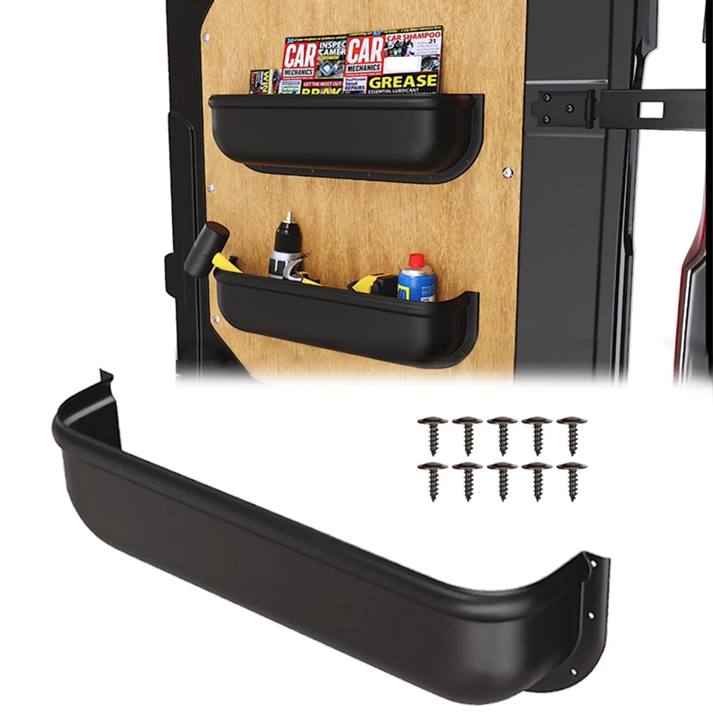Car Door Handle Storage Box For Van Camper Universal Fit Door Panel Tray Armrest Organizer Cover Car Accessories Storage Box