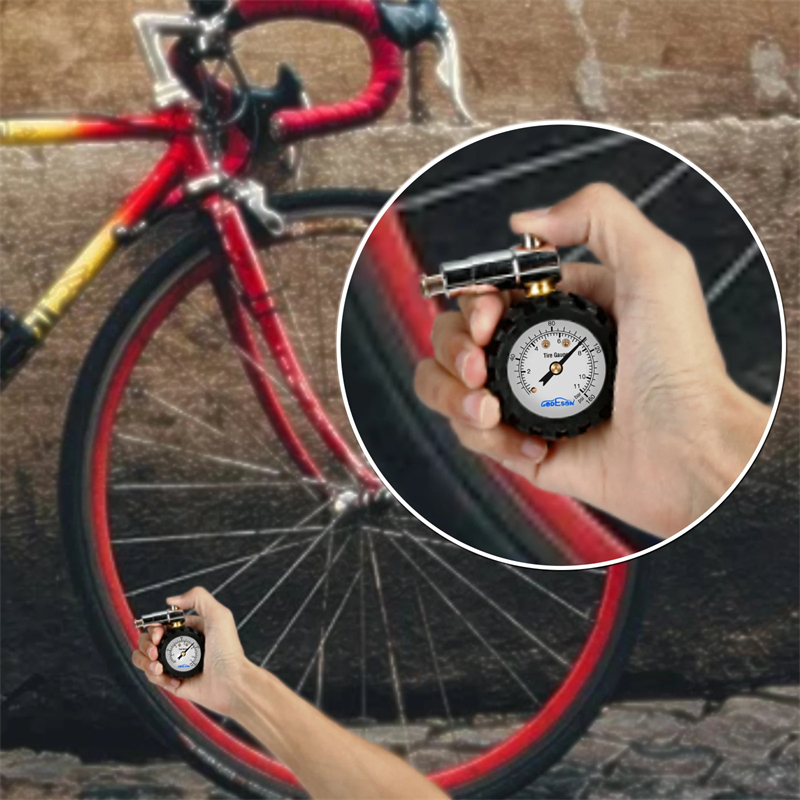 Bicycle Tire Pressure Gauge 160PSI Mechanical Pointer Tire Pressure Gauge For Mountain Racing Bikes Mtb Bike Road Bike Tools