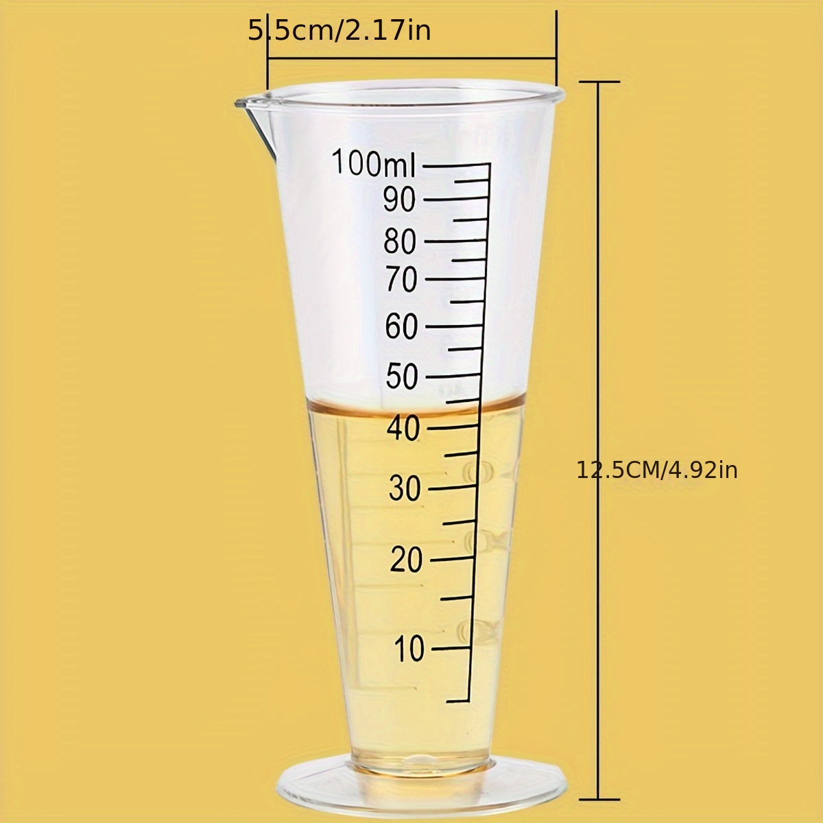 100ml Food-Grade plastic Measuring Cup with Scale - BPA-Free, Perfect for Kitchen & Restaurant Use