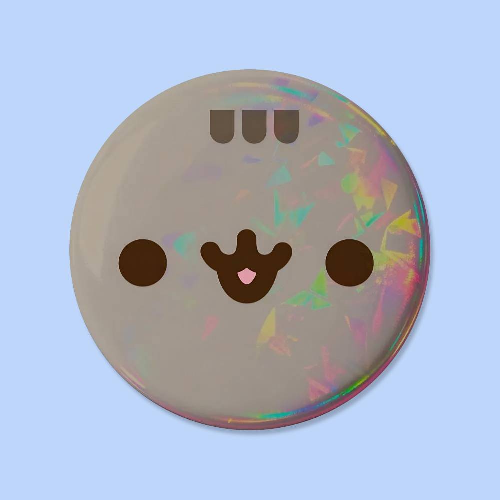 Cute P-PusheenS Badges Button Round Creative Pin Brooch Badge Bag Decor Accessories Fans Collect Friends Gifts