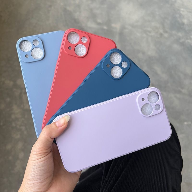 Phone Case For Iphone 14 Plus 13 12 Mini 11 Pro Max Xs X Xr 7 8 Candy Color Original Liquid Silicone Soft Protector Back Cover