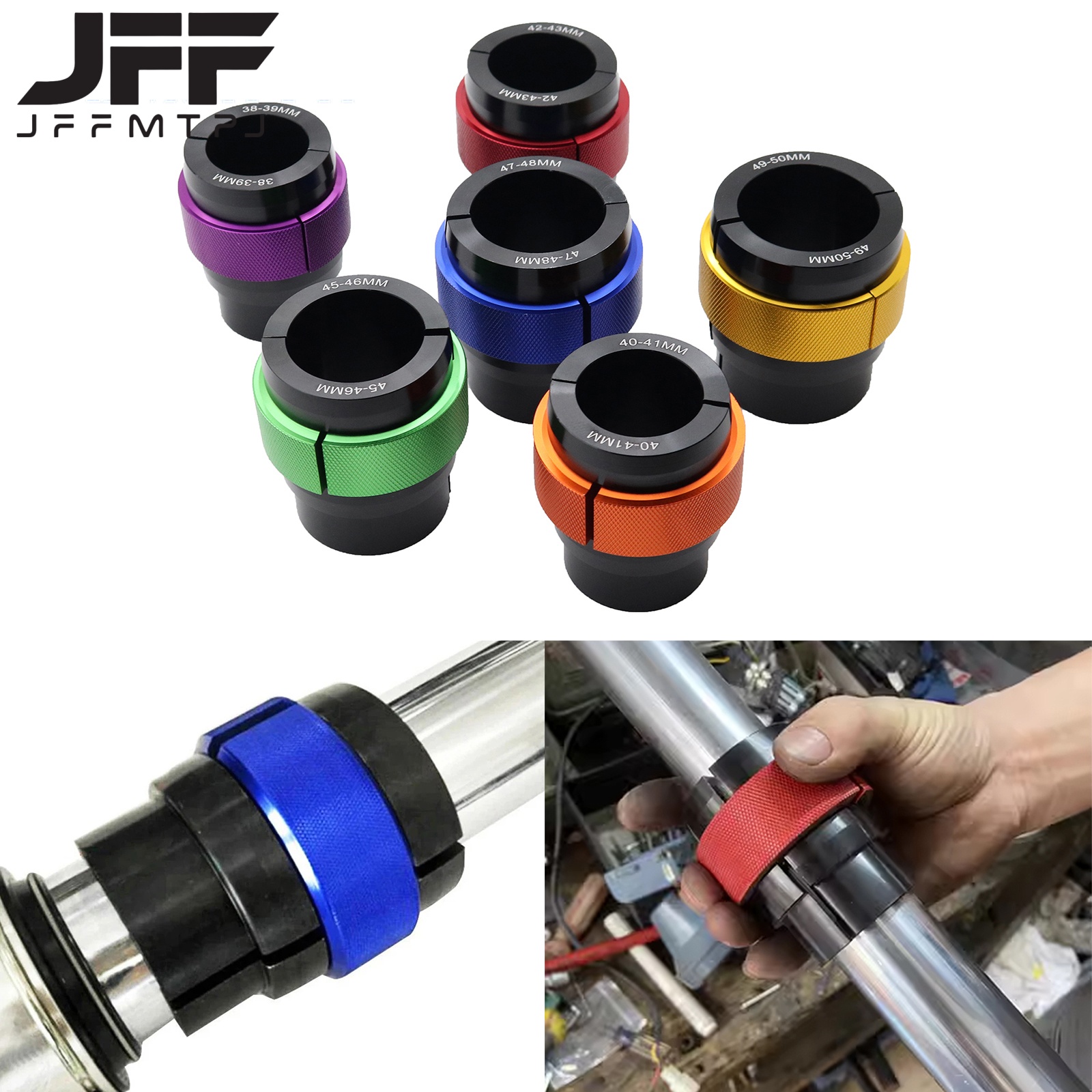Motorcycle Universal Accessories CNC Front Fork Oil Seal Driver Tool 38MM-50MM For KTM HONDA KAWASAKI SUZUKI YAMAHA Dirt Bike