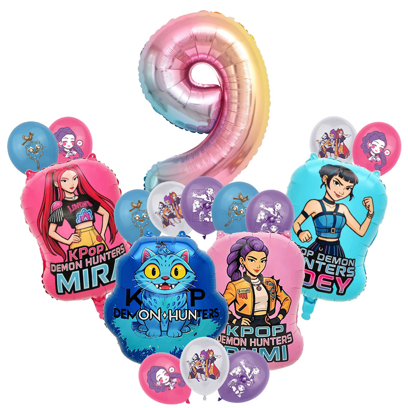 Cartoon Music Girls Theme Birthday Party Decoration For Kids Girl Event Supplies Backdrop Banner Disposable Tableware Kid Gift