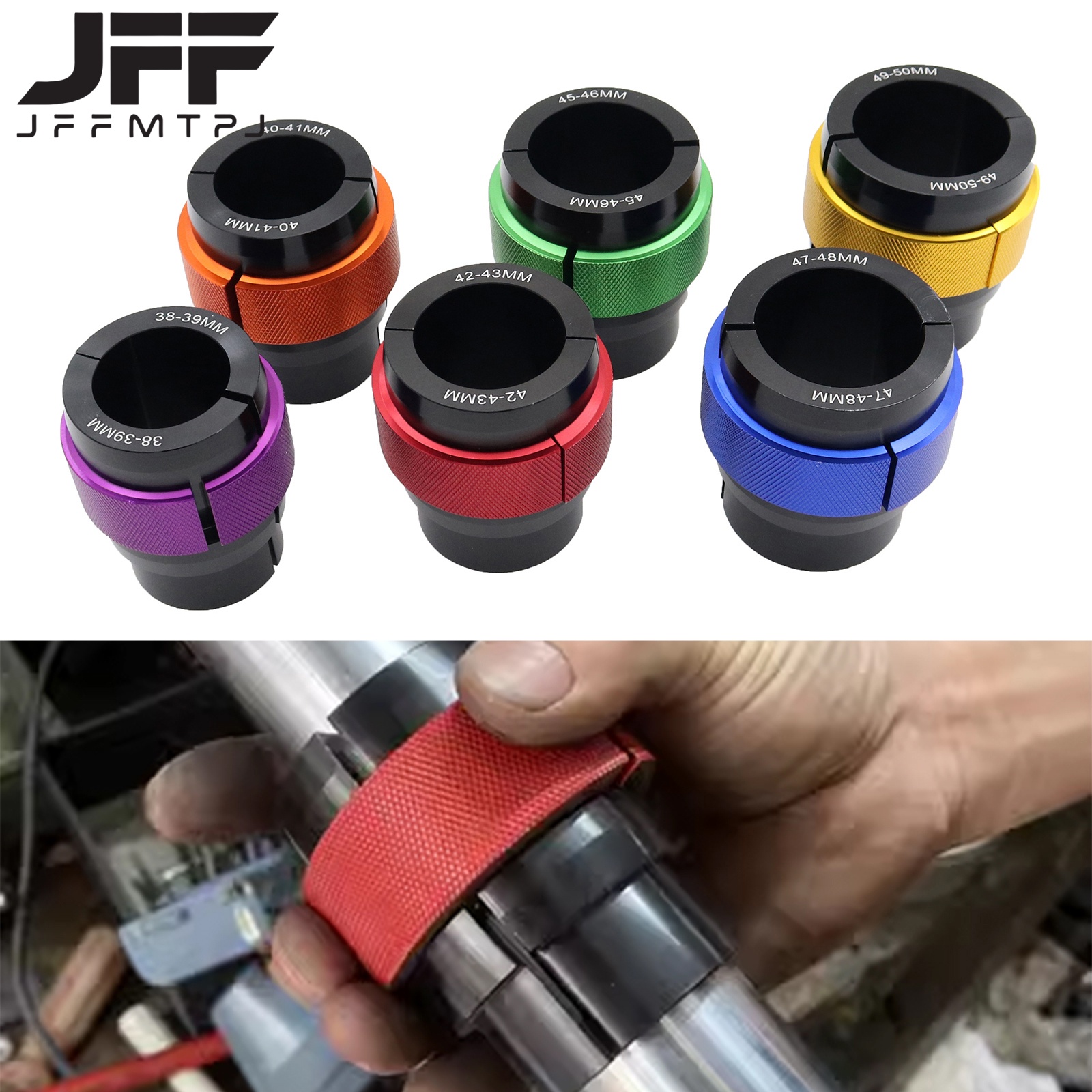 Motorcycle Universal Accessories CNC Front Fork Oil Seal Driver Tool 38MM-50MM For KTM HONDA KAWASAKI SUZUKI YAMAHA Dirt Bike