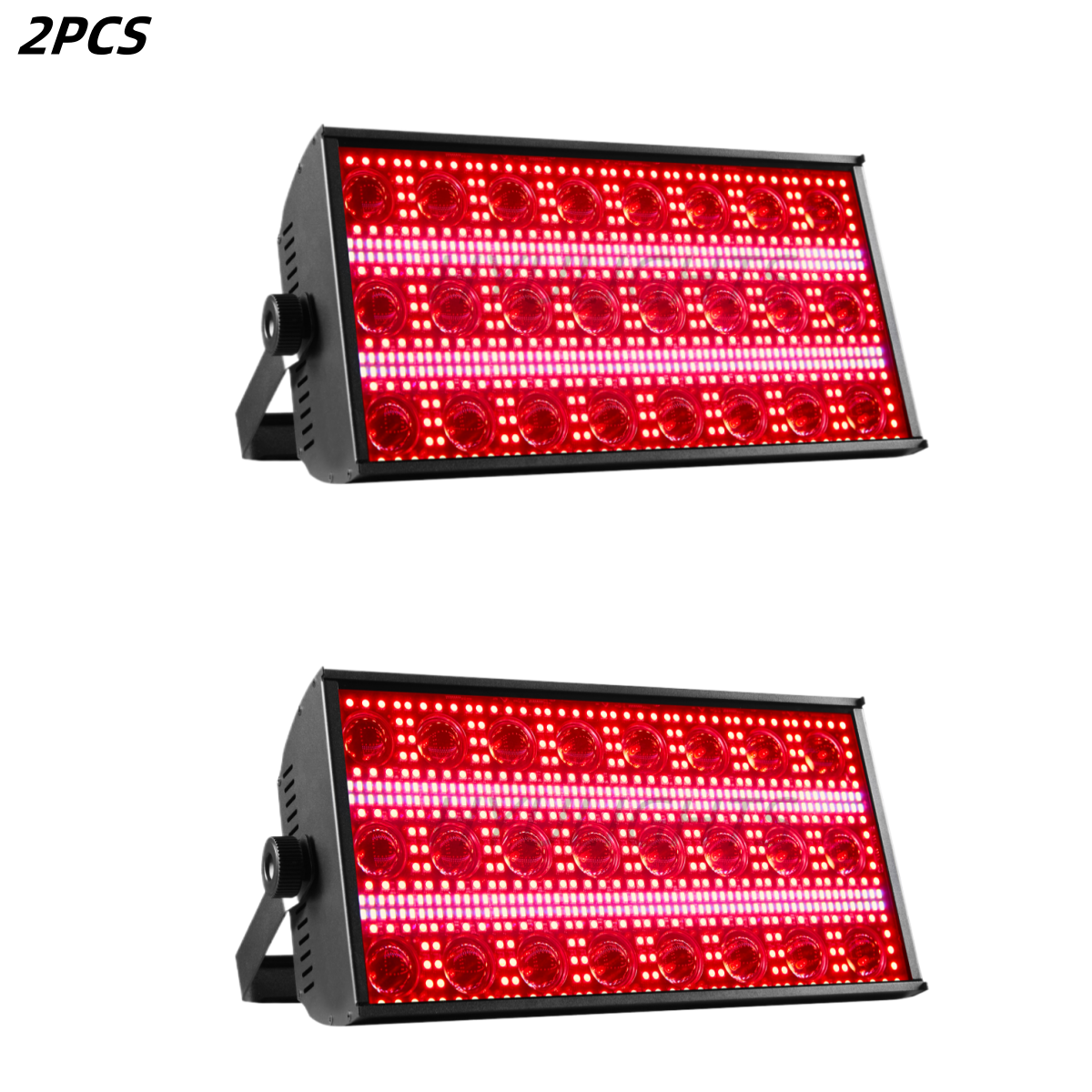 2PCS 300W LED Beam&Strobe RGBW 48 Partition Strobe Light 24PCS 8000K Strobe DMX Super Bright Dj Wash Bar Stage Lighting Effects