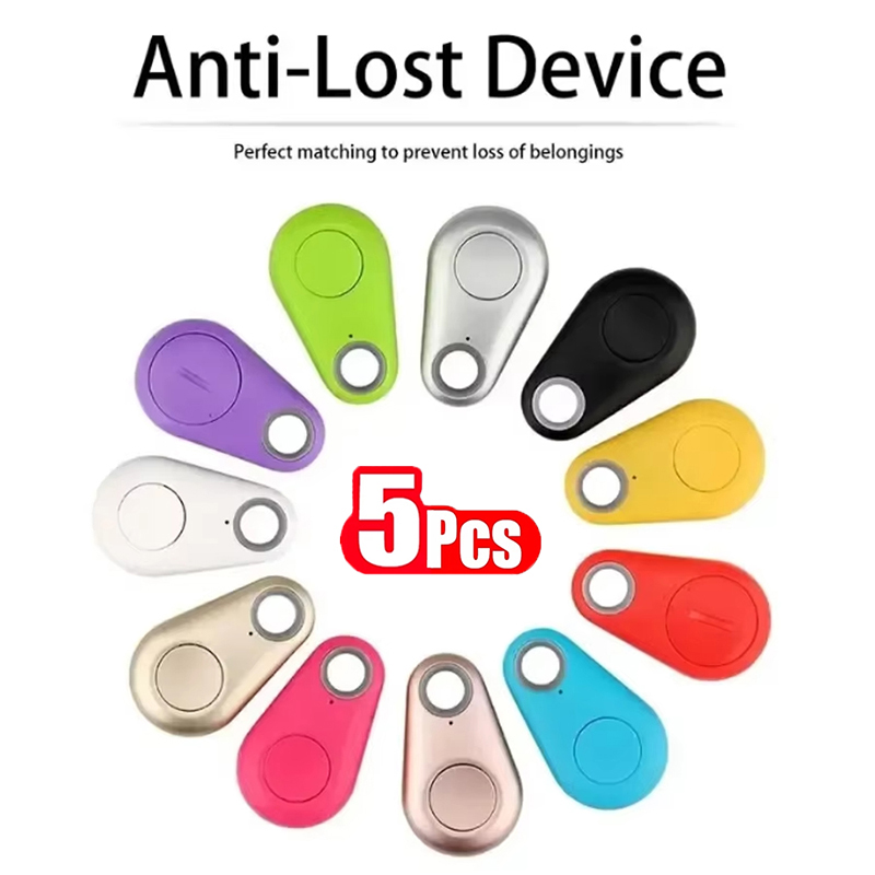 1-5pcs Smart Bluetooth Tracker Key Locator Pet Anti Lost Sensor Device With Bluetooth For Kid dog Pets Wallets Luggage Suitcases