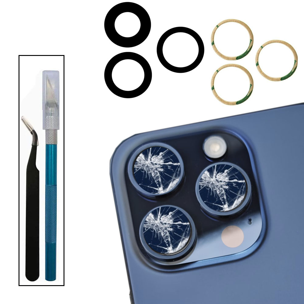 Back Camera Glass For iPhone 11 12 13 14 15 Plus MIni Pro Max Rear Camera Lens With Adhesive And Remove Tools Replacement