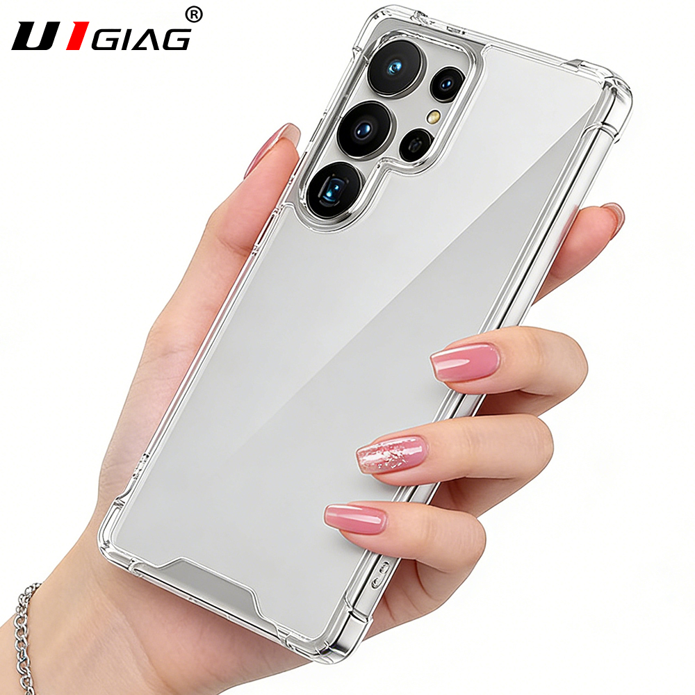 Airbag Shockproof Hybrid S26Ultra Case For Samsung Galaxy S26 S25 Edge S24 S23 FE Ultra Soft TPU Shell Clear Thin Hard PC Cover
